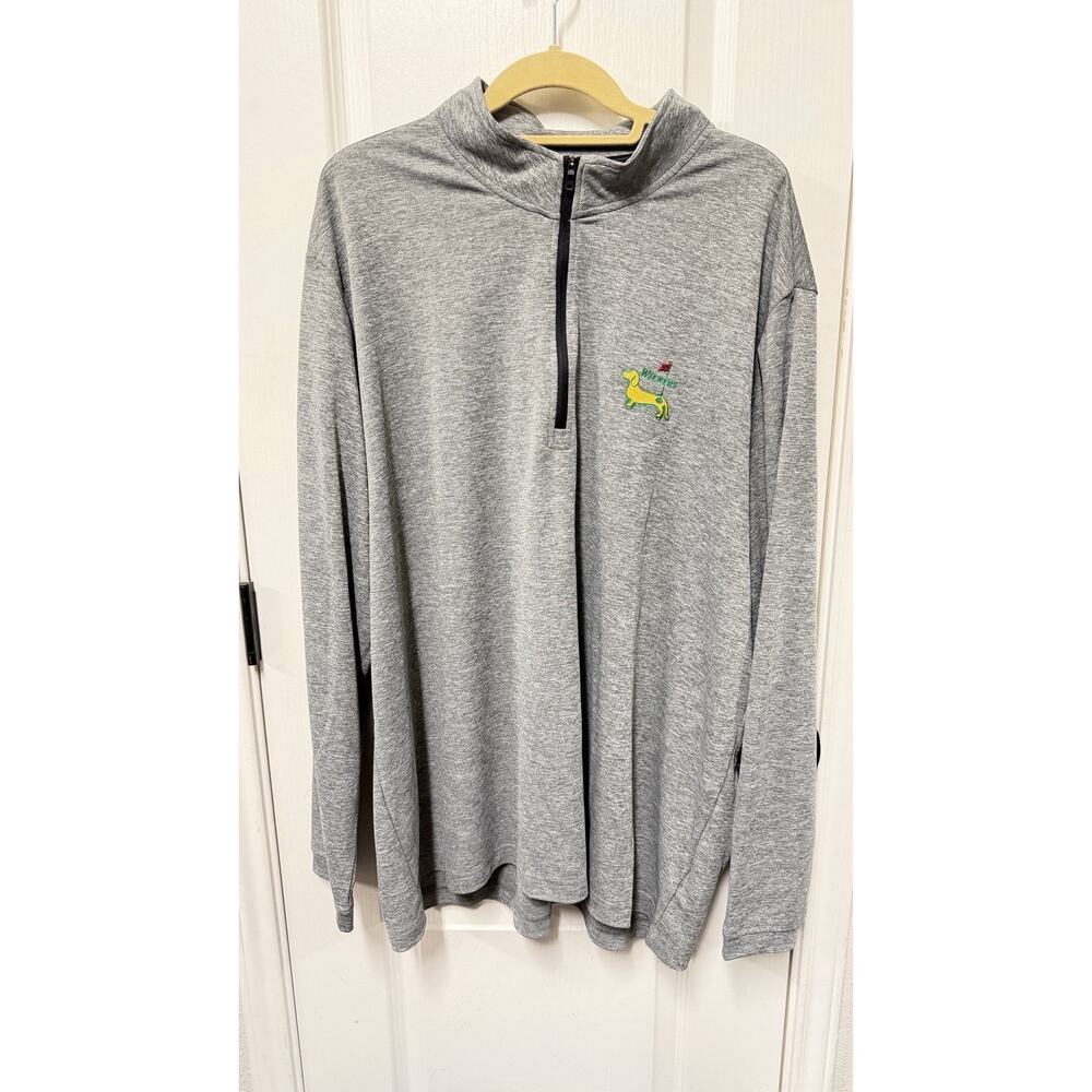 Adidas Golf Pullover Mens [Insert Size] Gray 1/4 Zip Wieners Masters Parody Dog